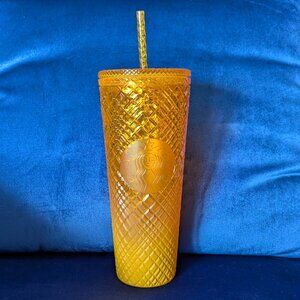 Starbucks 24oz Tumbler Cup - Orange Jeweled Ombre